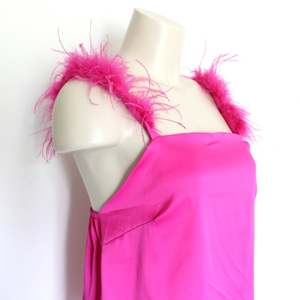 Blue B Collection Feather Strap Top - Picture 2 of 6